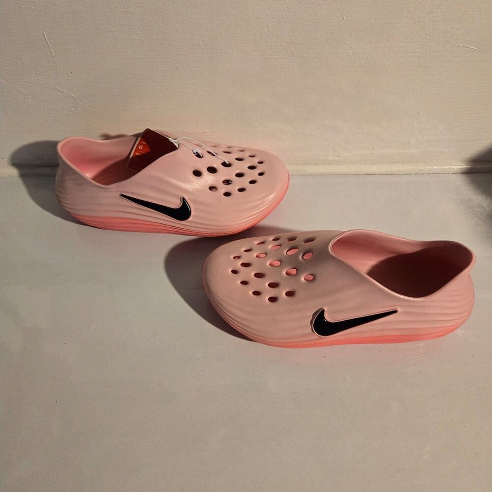 Nike ReactX Rejuven8 Recovery Clogs Pink Spell/Black Pink Blast Women's Size 7